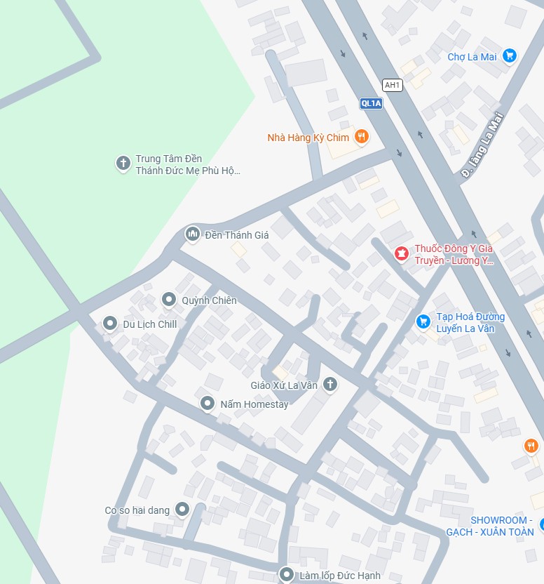 Bản đồ khu vực liên hệ
